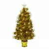 Northlight 3' Pre-Lit Gold Fiber Optic Artificial Christmas Tree, White Lights 1 Northlight 3' Pre-Lit Gold Fiber Optic Artificial Christmas Tree, White Lights -Northlight Shop northlight j92343 1 85939.1639176892