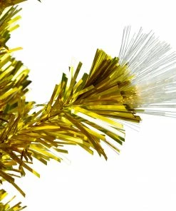 Alternative view of Northlight 3' Pre-Lit Gold Fiber Optic Artificial Christmas Tree, White Lights