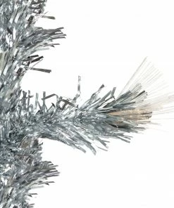 Alternative view of Northlight 3' Pre-Lit Silver Fiber Optic Artificial Christmas Tree, Warm White Lights