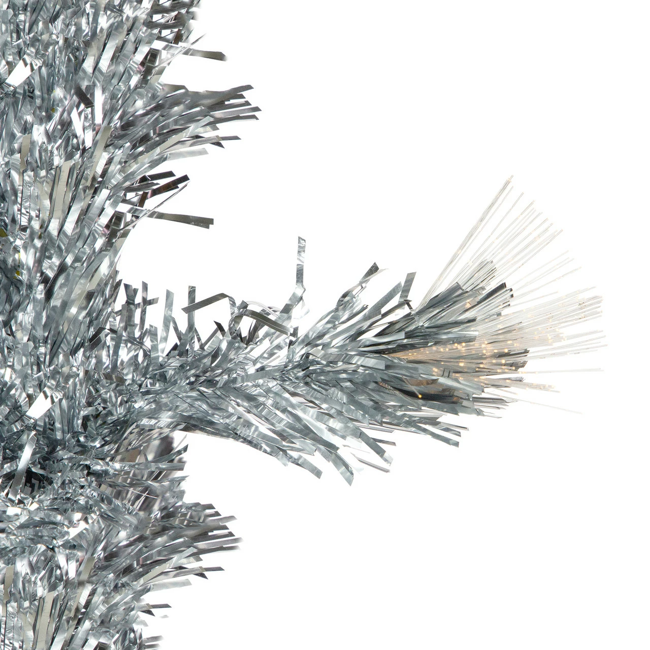 Northlight 3' Pre-Lit Silver Fiber Optic Artificial Christmas Tree, Warm White Lights 4 Northlight 3' Pre-Lit Silver Fiber Optic Artificial Christmas Tree, Warm White Lights - Image 2