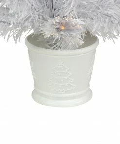 Northlight 3' Pre-Lit White Fiber Optic Artificial Christmas Tree, Warm White Lights -Northlight Shop northlight j92345 4 02343.1638917350
