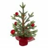 Northlight 18" Potted Pine With Red Ornaments Medium Artificial Christmas Tree – Unlit -Northlight Shop northlight kji91322 97205.1600824029