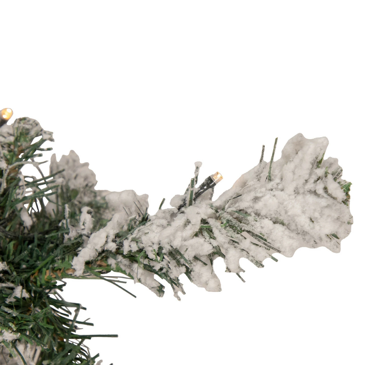 Northlight 3' Pre-Lit Heavily Flocked Medium Pine Artificial Christmas Tree - Warm White LED Lights 4 Northlight 3' Pre-Lit Heavily Flocked Medium Pine Artificial Christmas Tree - Warm White LED Lights - Image 2