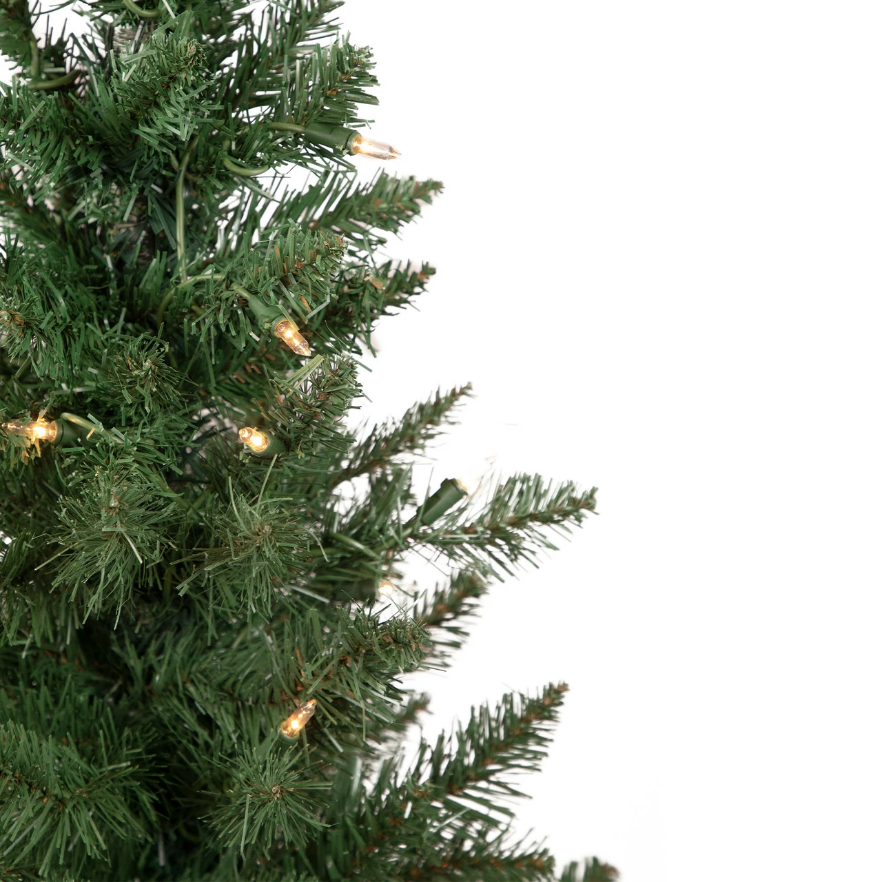 Northlight Set Of 2 Pre-Lit Potted Porch Pine Topiary Slim Artificial Christmas Trees 4' - Clear Lights 5 Northlight Set Of 2 Pre-Lit Potted Porch Pine Topiary Slim Artificial Christmas Trees 4' - Clear Lights - Image 3