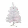 Northlight 2' Pre-lit White Iridescent Pine Artificial Christmas Tree - Pink Lights -Northlight Shop northlight m88679 39399.1588405420