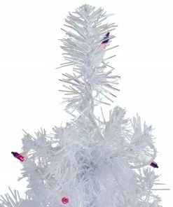 Northlight 2' Pre-lit White Iridescent Pine Artificial Christmas Tree - Purple Lights -Northlight Shop northlight m88680 1 60802.1611374233