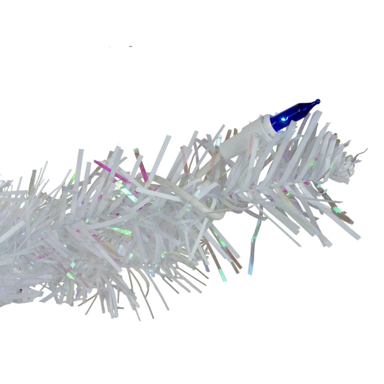 Northlight 3' Pre-Lit White Medium Pine Artificial Christmas Tree - Blue Lights 6 Northlight 3' Pre-Lit White Medium Pine Artificial Christmas Tree - Blue Lights - Image 4