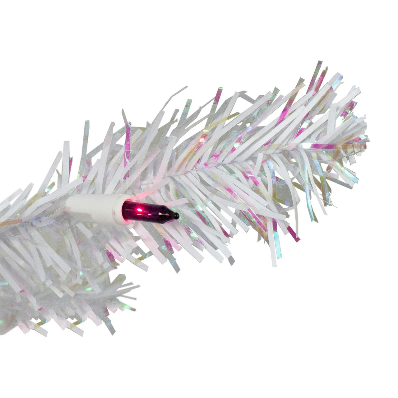 Northlight 3' Pre-Lit White Medium Iridescent Pine Artificial Christmas Tree - Purple Lights 6 Northlight 3' Pre-Lit White Medium Iridescent Pine Artificial Christmas Tree - Purple Lights - Image 4