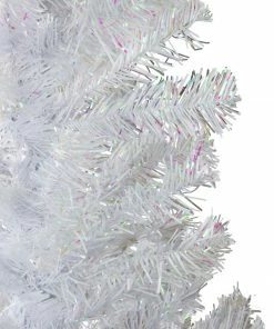 Alternative view of Northlight 4' White Iridescent Pine Artificial Christmas Tree - Unlit