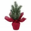 Northlight 8.5" Mini Pine Christmas Tree In Red Burlap Pot - Unlit -Northlight Shop northlight new nl00944 updated 39089.1652374028