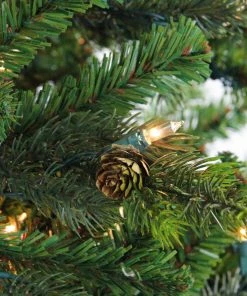 Alternative view of Northlight 9' Pre-Lit Full Hunter Fir Artificial Christmas Tree - Clear Lights