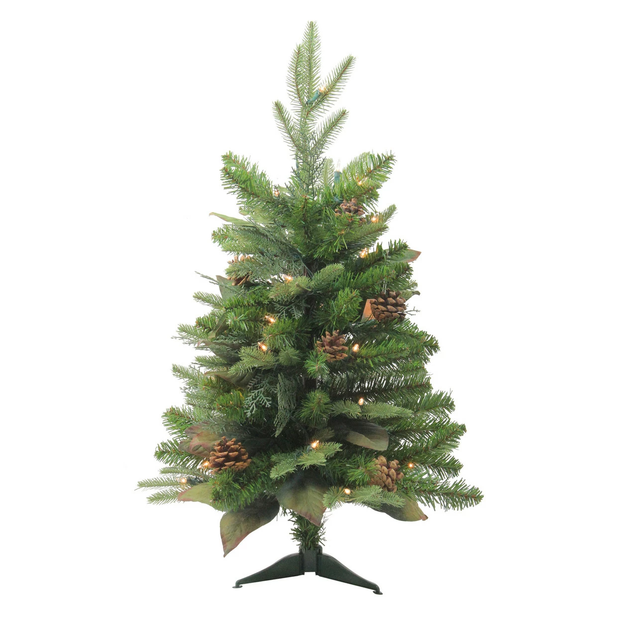 Northlight 2.5' Pre-Lit Mixed Winter Pine Artificial Christmas Tree - Clear Lights 3 Northlight 2.5' Pre-Lit Mixed Winter Pine Artificial Christmas Tree - Clear Lights