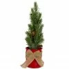 Northlight 11.75" Frosted Upswept Mini Pine Christmas Tree In Red Tin Pot - Unlit 2 Northlight 11.75" Frosted Upswept Mini Pine Christmas Tree In Red Tin Pot - Unlit -Northlight Shop northlight sf89155 updated 09589.1665519673