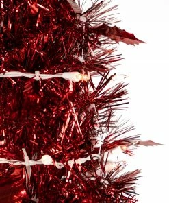 Northlight 4' Pre-Lit Red Tinsel Pop-Up Artificial Christmas Tree, Clear Lights 10 Northlight 4' Pre-Lit Red Tinsel Pop-Up Artificial Christmas Tree, Clear Lights -Northlight Shop northlight sm92154 2 32756.1647998793