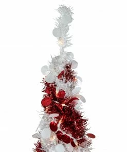 Northlight 4' Pre-Lit Candy Cane Pop-Up Artificial Christmas Tree, Clear Lights -Northlight Shop northlight sm92178 4 33397.1665610750