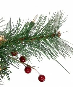 Northlight 4' Pre-Lit Frosted Carolina Berry Spruce Artificial Christmas Tree, Clear Lights -Northlight Shop northlight sm92899 4 34461.1652460140