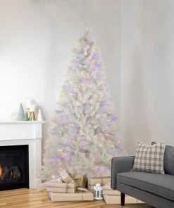 Northlight 7.5' Pre-Lit Seneca White Spruce Artificial Christmas Tree, Dual Function LED Lights 11 Northlight 7.5' Pre-Lit Seneca White Spruce Artificial Christmas Tree, Dual Function LED Lights -Northlight Shop northlight sm92912 style 2 88426.1663087524