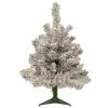 Northlight 2' Pre-Lit Flocked Madison Pine Artificial Christmas Tree, Clear Lights -Northlight Shop northlight sm92915 1 43458.1653584201