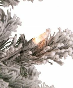 Northlight 6.5' Pre-Lit Flocked Madison Pine Medium Artificial Christmas Tree, Clear Lights 10 Northlight 6.5' Pre-Lit Flocked Madison Pine Medium Artificial Christmas Tree, Clear Lights -Northlight Shop northlight sm92917 4 94738.1659647934