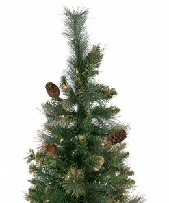 Northlight 7' Pre-Lit Yorkshire Pine Pencil Artificial Christmas Tree, Clear Lights 12 Northlight 7' Pre-Lit Yorkshire Pine Pencil Artificial Christmas Tree, Clear Lights -Northlight Shop northlight sm92923 2 55297.1664379679