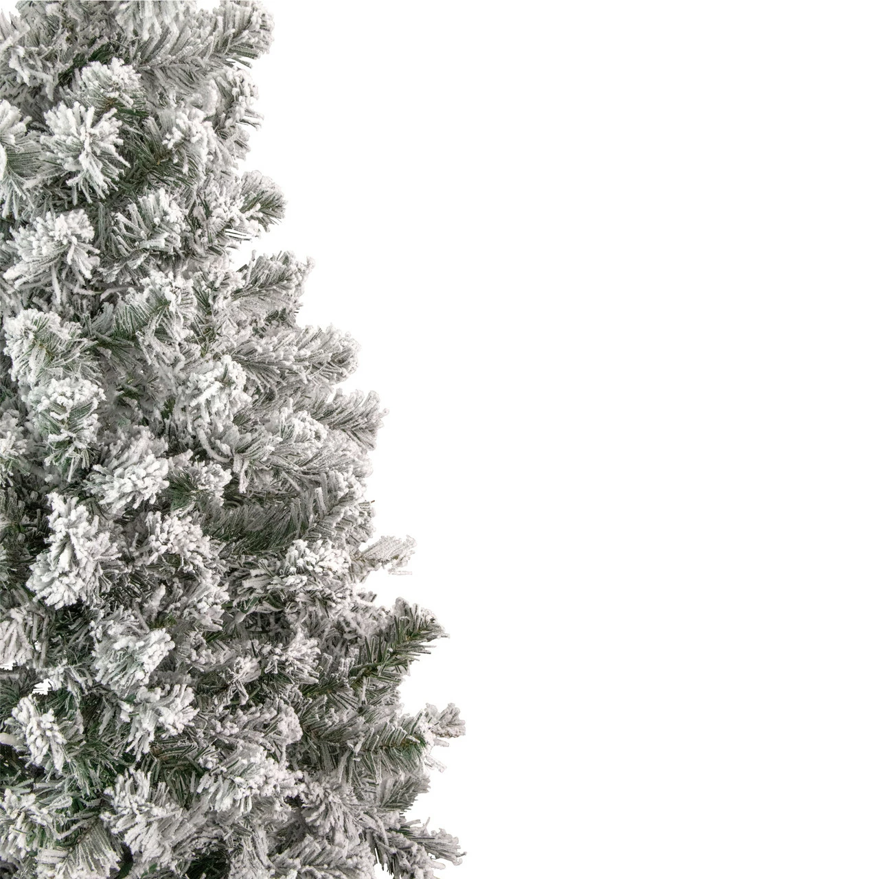 Northlight 4.5' Flocked Madison Pine Artificial Christmas Tree, Unlit 5 Northlight 4.5' Flocked Madison Pine Artificial Christmas Tree, Unlit - Image 3