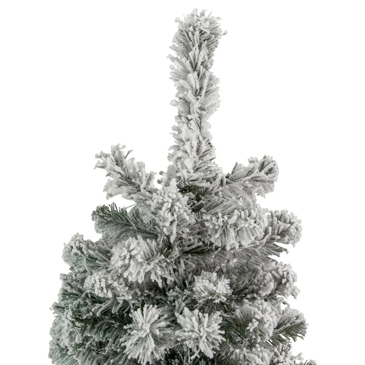Northlight 4.5' Flocked Madison Pine Artificial Christmas Tree, Unlit 6 Northlight 4.5' Flocked Madison Pine Artificial Christmas Tree, Unlit - Image 4