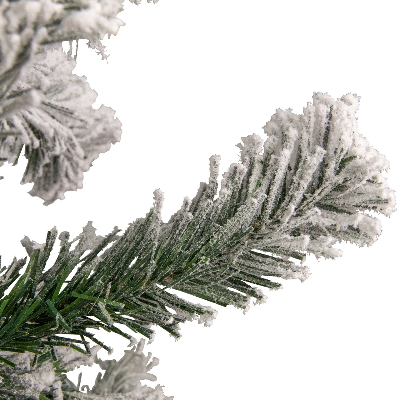 Northlight 4.5' Flocked Madison Pine Artificial Christmas Tree, Unlit 4 Northlight 4.5' Flocked Madison Pine Artificial Christmas Tree, Unlit - Image 2