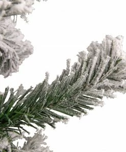 Alternative view of Northlight 3' Heavily Flocked Madison Pine Medium Artificial Christmas Tree, Unlit