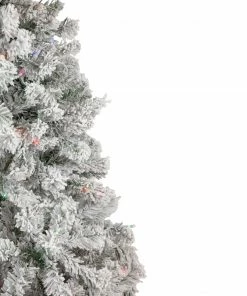 Northlight 6.5' Pre-Lit Flocked Madison Pine Artificial Christmas Tree, Multi Lights 11 Northlight 6.5' Pre-Lit Flocked Madison Pine Artificial Christmas Tree, Multi Lights -Northlight Shop northlight sm92932 2 68708.1665610754