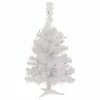 Northlight 2' Lighted Rockport White Pine Artificial Christmas Tree, Green Lights