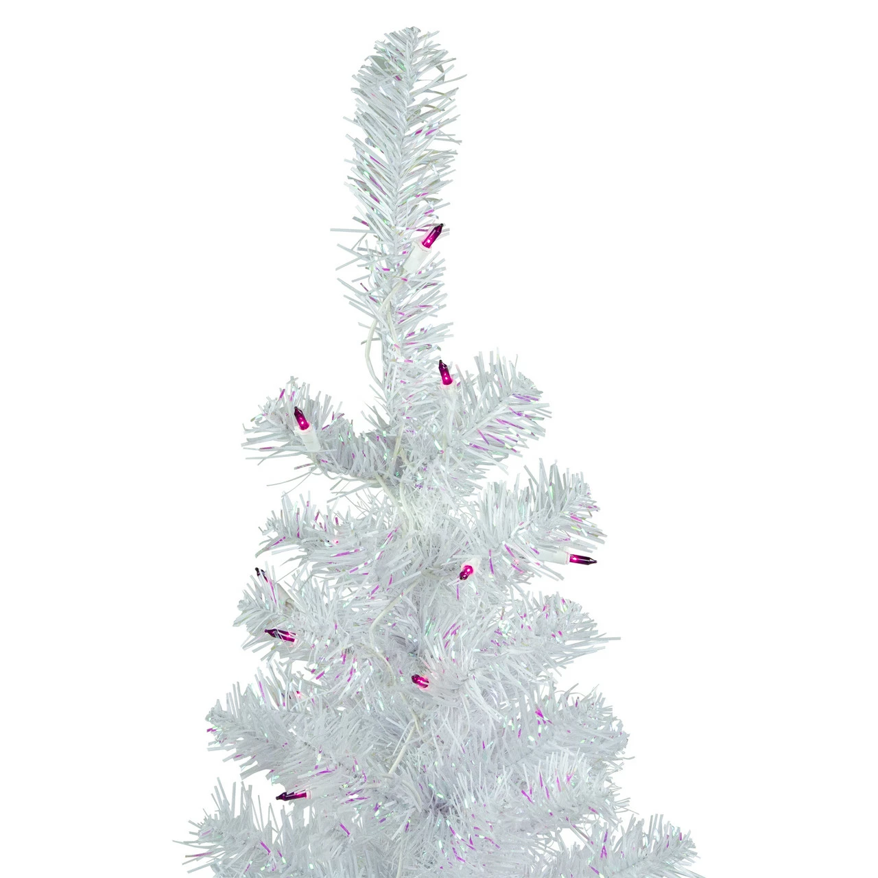 Northlight 3' Pre-lit Rockport White Pine Artificial Christmas Tree, Purple Lights 6 Northlight 3' Pre-lit Rockport White Pine Artificial Christmas Tree, Purple Lights - Image 4