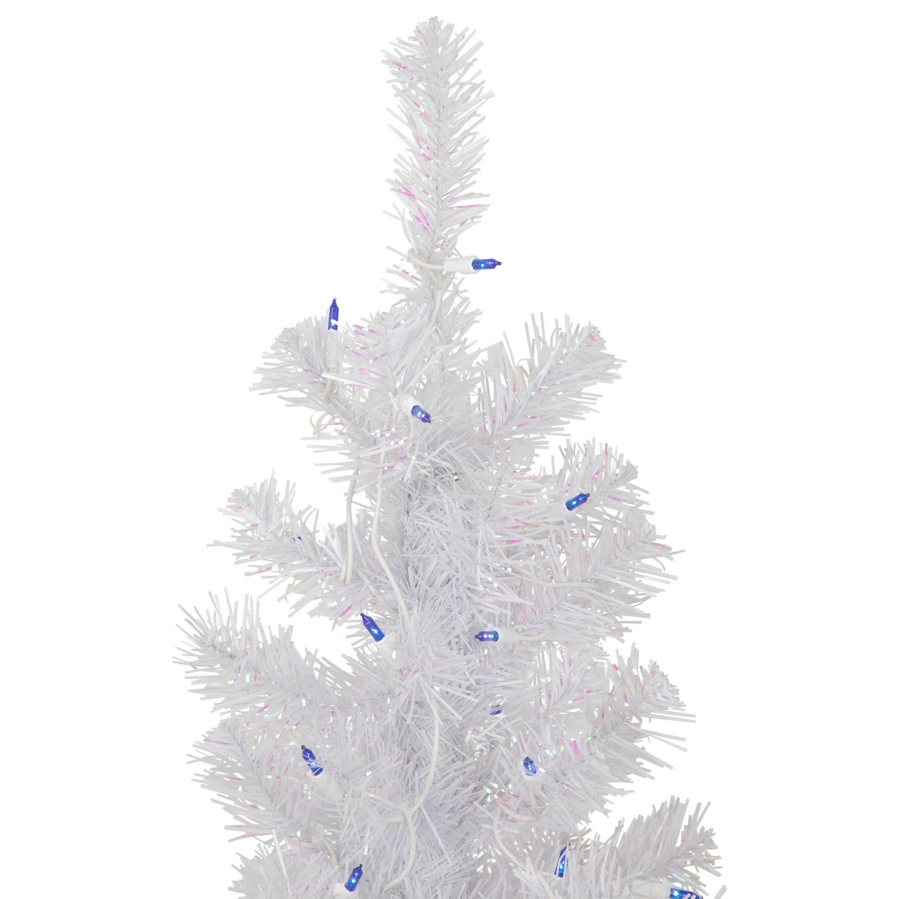 Northlight 4' Pre-lit Rockport White Pine Artificial Christmas Tree, Blue Lights 6 Northlight 4' Pre-lit Rockport White Pine Artificial Christmas Tree, Blue Lights - Image 4