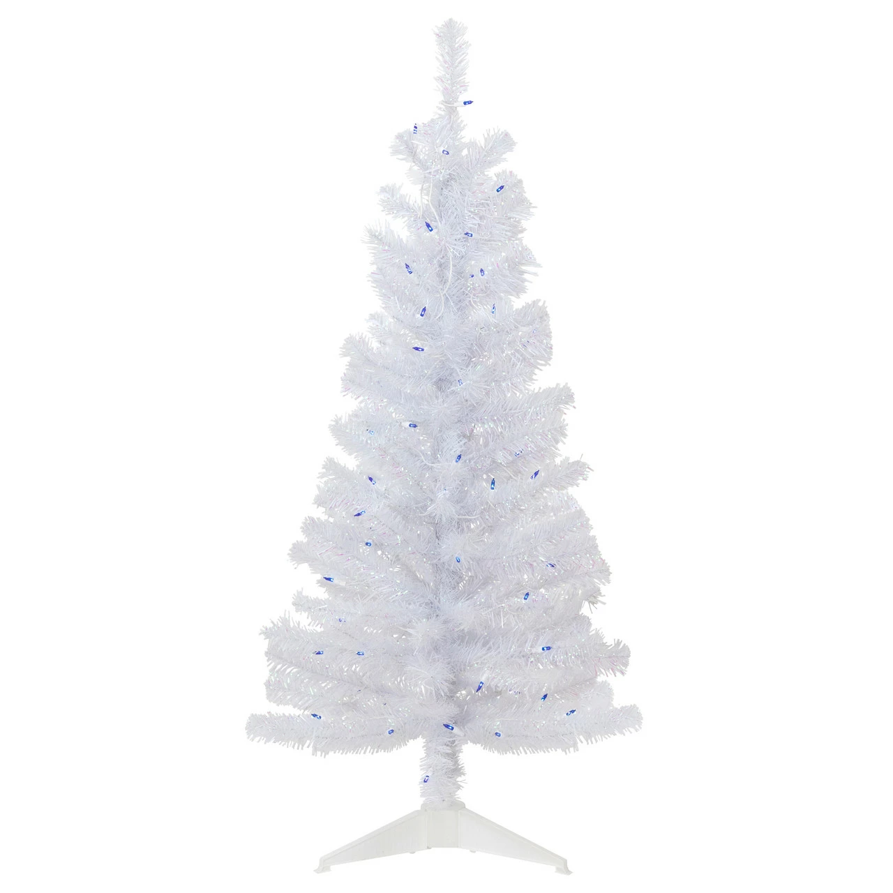 Northlight 4' Pre-lit Rockport White Pine Artificial Christmas Tree, Blue Lights 3 Northlight 4' Pre-lit Rockport White Pine Artificial Christmas Tree, Blue Lights