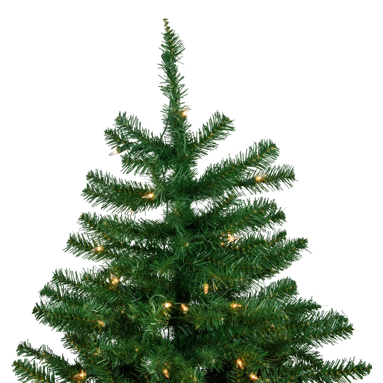 Northlight 9' Pre-Lit Twin Falls Pine Artificial Christmas Tree, Clear Lights 4 Northlight 9' Pre-Lit Twin Falls Pine Artificial Christmas Tree, Clear Lights - Image 2