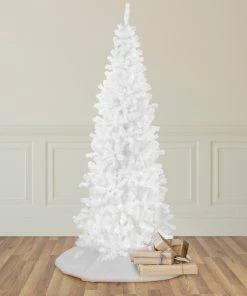 Northlight 6.5' White Georgian Pine Slim Artificial Christmas Tree, Unlit -Northlight Shop northlight sm92972 style 11206.1659647936