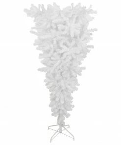 Northlight 5.5' Upside Down White Spruce Artificial Christmas Tree, Unlit