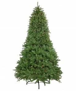 Northlight 9' Pre-Lit Rockwood Pine Artificial Christmas Tree, Multi Lights