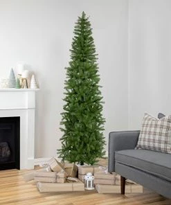 Alternative view of Northlight 7.5' Silver Lake Fir Pencil Artificial Christmas Tree, Unlit