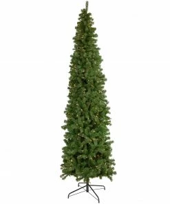 Northlight 7.5' Pre-Lit Hazelton Spruce Pencil Artificial Christmas Tree, Clear Lights