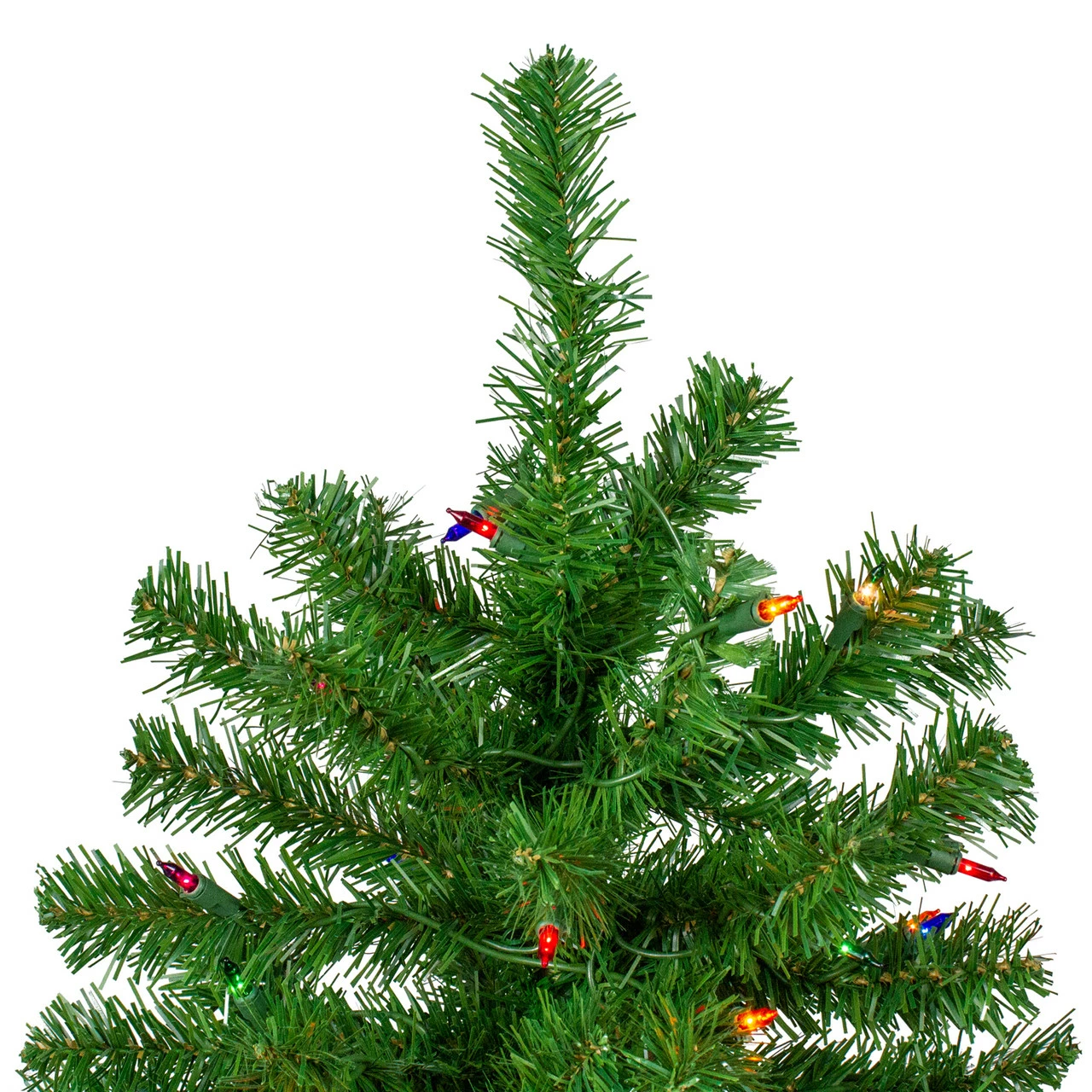 Northlight 7' Pre-Lit Norfolk Spruce Artificial Christmas Tree, Multi Lights 6 Northlight 7' Pre-Lit Norfolk Spruce Artificial Christmas Tree, Multi Lights - Image 4