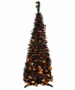 Northlight 4' Fall Harvest Pop Up Artificial Thanksgiving Tree With Pumpkins