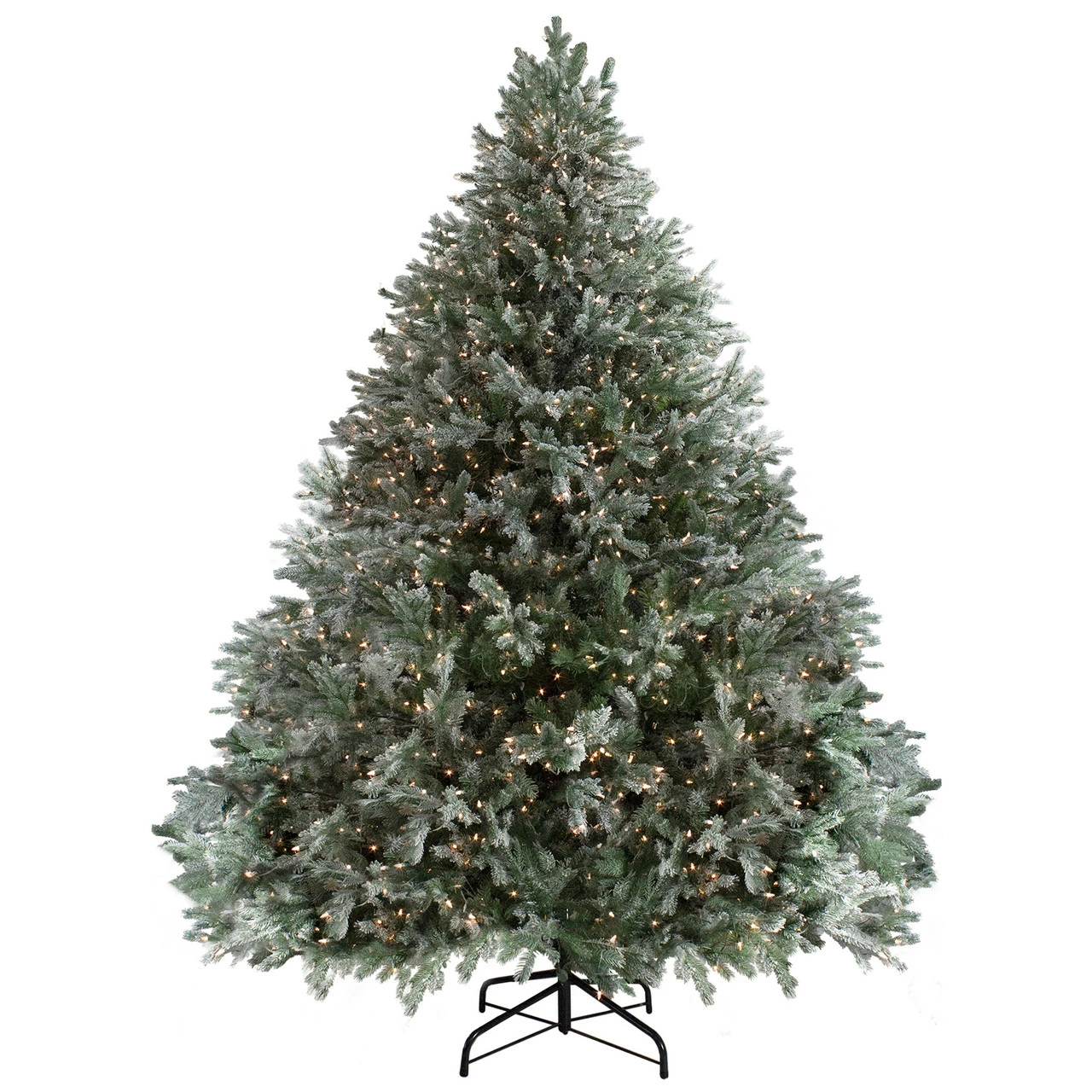 Northlight 9' Pre-Lit Green Flocked Jasper Balsam Fir Artificial Christmas Tree - Clear Lights 3 Northlight 9' Pre-Lit Green Flocked Jasper Balsam Fir Artificial Christmas Tree - Clear Lights