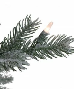 Alternative view of Northlight 9' Pre-Lit Green Flocked Jasper Balsam Fir Artificial Christmas Tree - Clear Lights