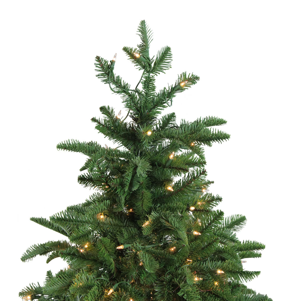Northlight 4.5' Pre-Lit Potted Sierra Norway Spruce Slim Artificial Christmas Tree - Clear Lights 4 Northlight 4.5' Pre-Lit Potted Sierra Norway Spruce Slim Artificial Christmas Tree - Clear Lights - Image 2