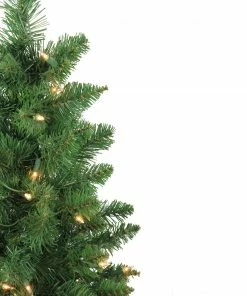 Alternative view of Northlight Set Of 2 Pre-Lit Whitmire Pine Potted Artificial Christmas Trees 4' - Clear Lights