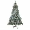 Northlight 6.5' Pre-Lit Medium Flocked Winema Pine Artificial Christmas Tree - Clear Lights -Northlight Shop northlight sp15063 83448.1587644263