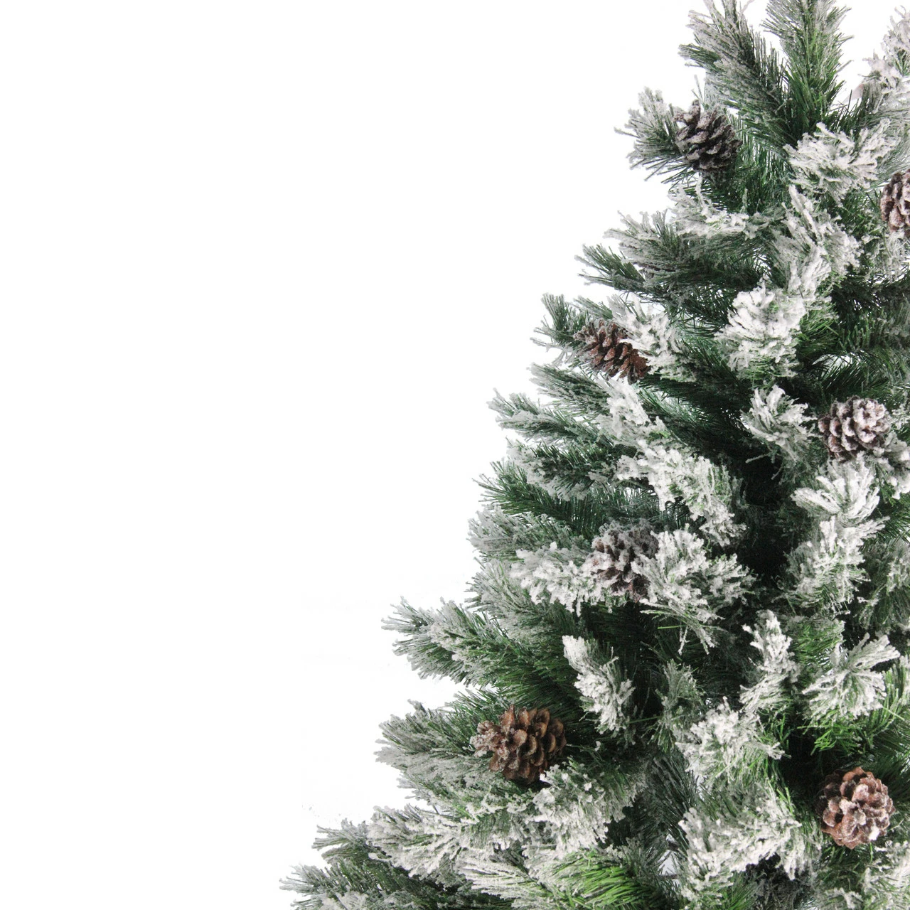 Northlight 7' Flocked Angel Pine Artificial Christmas Tree - Unlit 6 Northlight 7' Flocked Angel Pine Artificial Christmas Tree - Unlit - Image 4