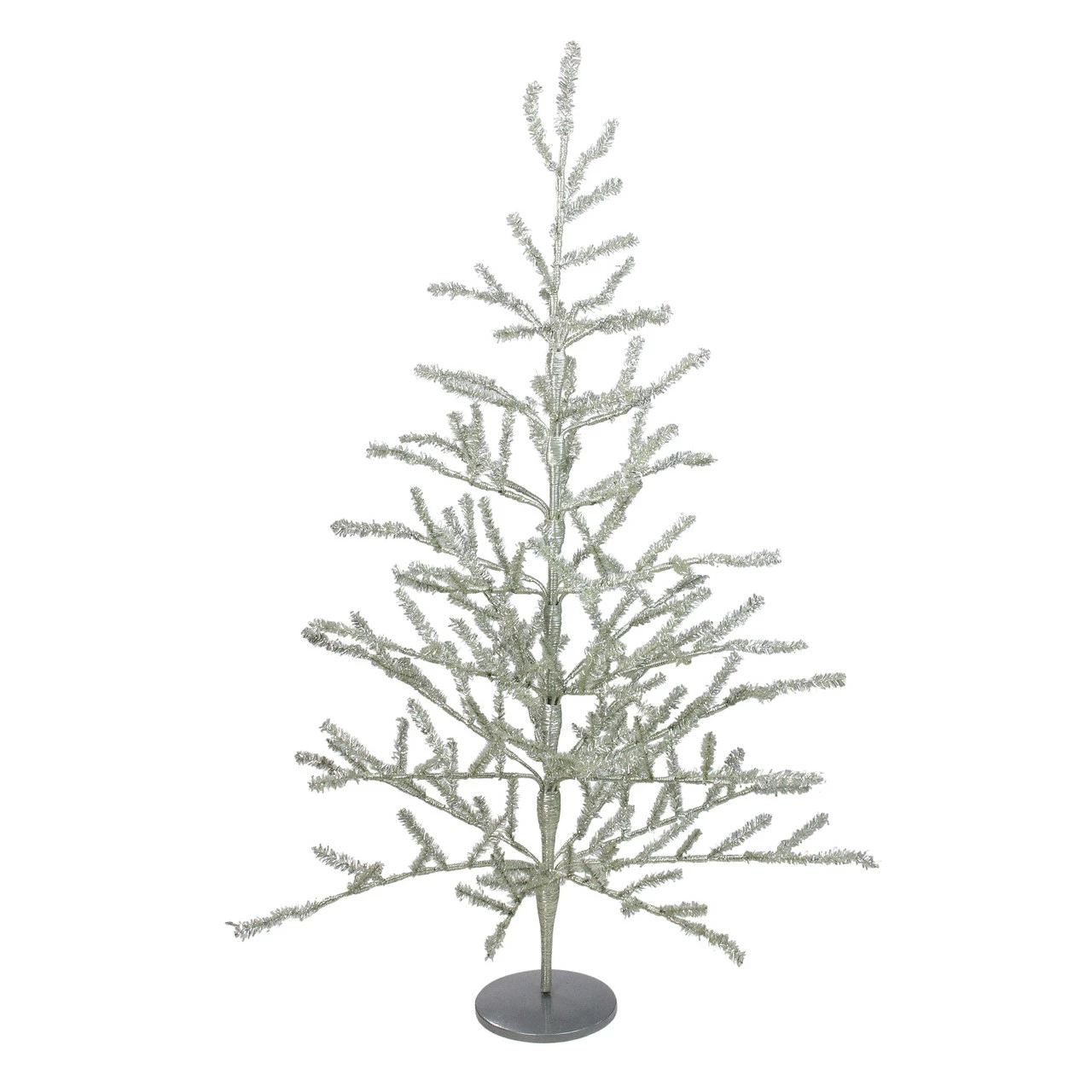 Northlight 3' Full Champagne Tinsel Artificial Christmas Twig Tree - Unlit 3 Northlight 3' Full Champagne Tinsel Artificial Christmas Twig Tree - Unlit