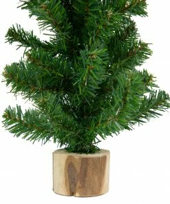 Northlight 15" Alpine Slim Artificial Christmas Tree With Wood Base - Unlit 13 Northlight 15" Alpine Slim Artificial Christmas Tree With Wood Base - Unlit -Northlight Shop northlight v04022 2 updated2022 02154.1666129162