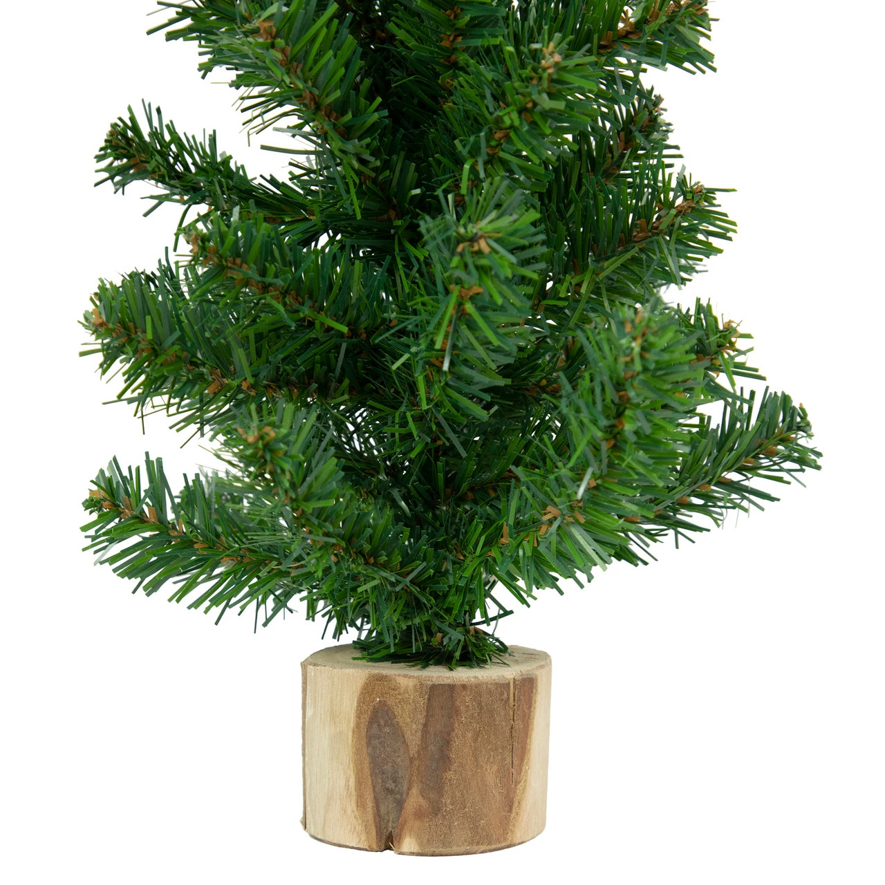 Northlight 15" Alpine Slim Artificial Christmas Tree With Wood Base - Unlit 8 Northlight 15" Alpine Slim Artificial Christmas Tree With Wood Base - Unlit - Image 6